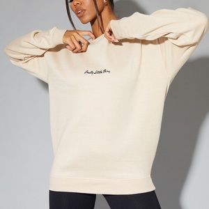 sand oversized PLT sweatshirt